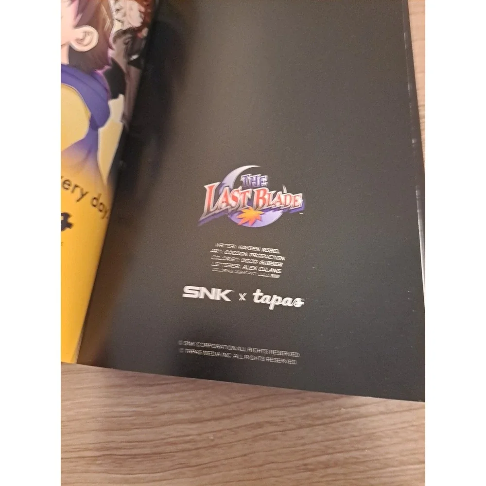 The Last Blade Tapas SNK Paperback Hayden Robel Cacoon Production